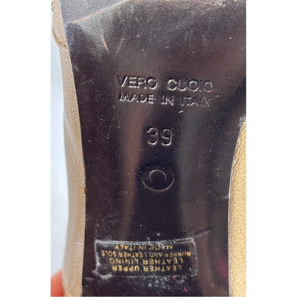 L'Autre Chose Leather Ankle Boots w/Wrap Around Buckle  Strap, Sz 39 EU / 8.5 US - Picture 5 of 8